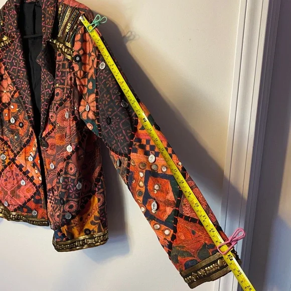 Soft Surroundings Berber Jacket Coin Blazer Womens Multicolor - Picture 13 of 13